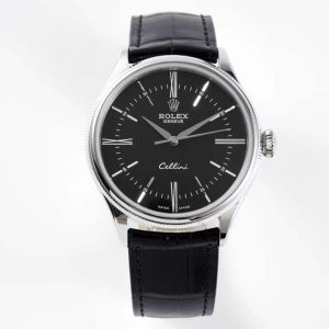 Rolex Cellini KZF SS Black Dial Roman Markers Swiss 3132