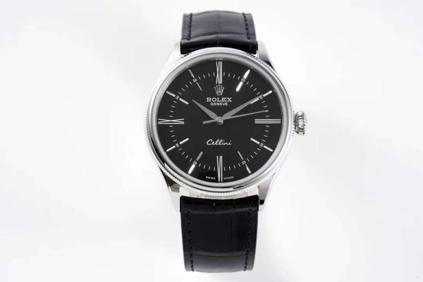 Rolex Cellini KZF SS Black Dial Roman Markers Swiss 3132