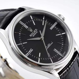 Rolex Cellini KZF SS Black Dial Roman Markers Swiss 3132