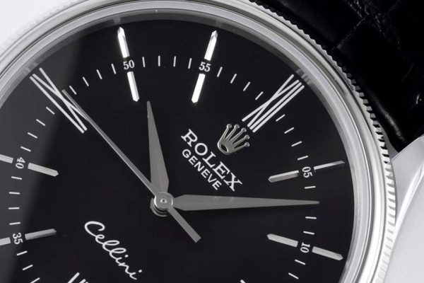 Rolex Cellini KZF SS Black Dial Roman Markers Swiss 3132