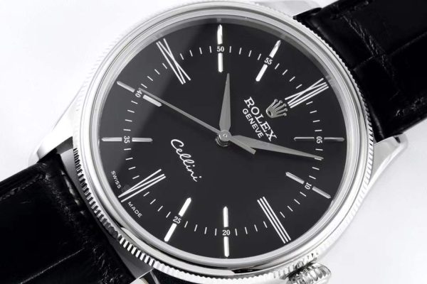 Rolex Cellini KZF SS Black Dial Roman Markers Swiss 3132