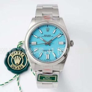 Rolex Oyster Perpetual 41MM 124300 SS 904L Tiffany Dial Swiss 3230 KING Factory