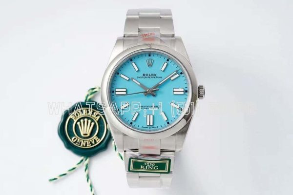 Rolex Oyster Perpetual 41MM 124300 SS 904L Tiffany Dial Swiss 3230 KING Factory