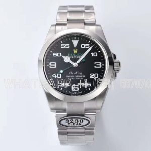 Rolex Air-King M126900-0001 Clean Factory Stainless Steel Strap Black Dial Swiss 3230