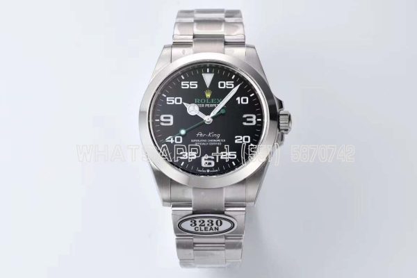 Rolex Air-King M126900-0001 Clean Factory Stainless Steel Strap Black Dial Swiss 3230