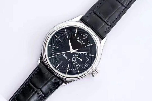 Rolex Cellini Date 50519 GMF SS Black Dial Swiss 3165