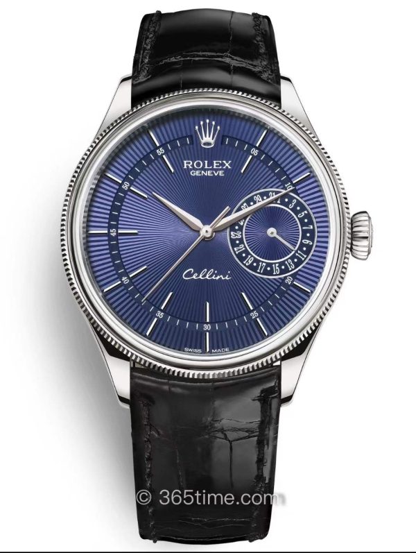 Rolex Cellini Date 50519 GMF SS Blue Dial Swiss 3165