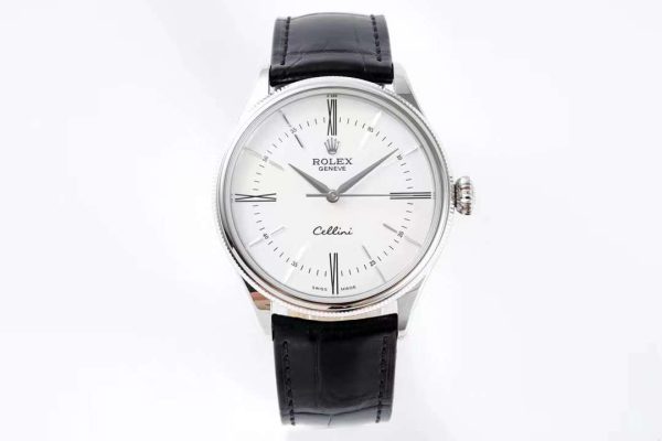 Rolex Cellini KZF SS White Dial Roman Markers Swiss 3132