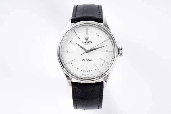 Rolex Cellini KZF SS White Dial Swiss 3132