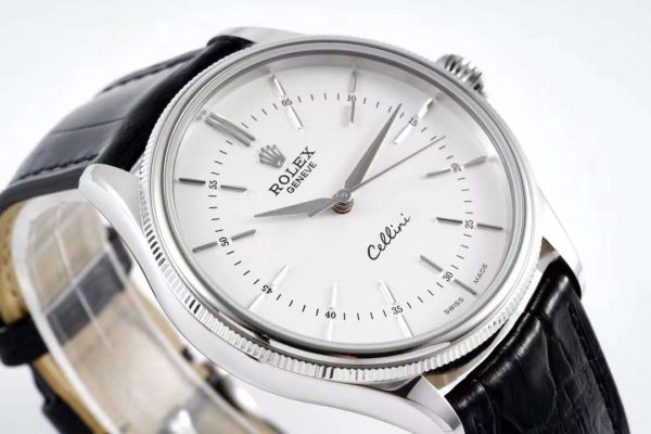 Rolex Cellini KZF SS White Dial Swiss 3132