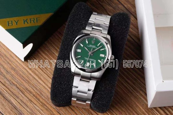 Rolex Oyster Perpetual 36 126000 KRF SS 904L Green Dial Swiss 2824