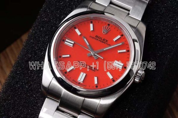 Rolex Oyster Perpetual 36 126000 KRF SS 904L Red Dial Swiss 2824