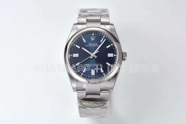 Rolex Oyster Perpetual 36mm SS 904L Blue Dial 126000 Clean Factory