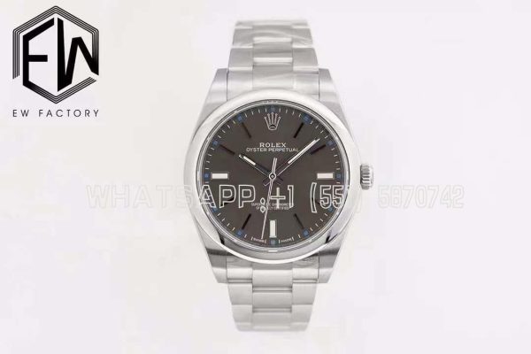 Rolex Oyster Perpetual 39mm 114300 EWF SS 904L Anthracite Dial Swiss 3132