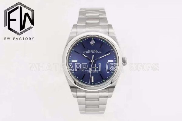 Rolex Oyster Perpetual 39mm 114300 EWF SS 904L Blue Dial Swiss 3132