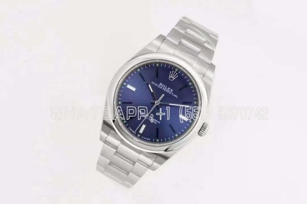 Rolex Oyster Perpetual 39mm 114300 EWF SS 904L Blue Dial Swiss 3132