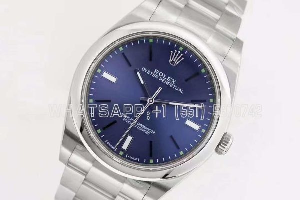 Rolex Oyster Perpetual 39mm 114300 EWF SS 904L Blue Dial Swiss 3132