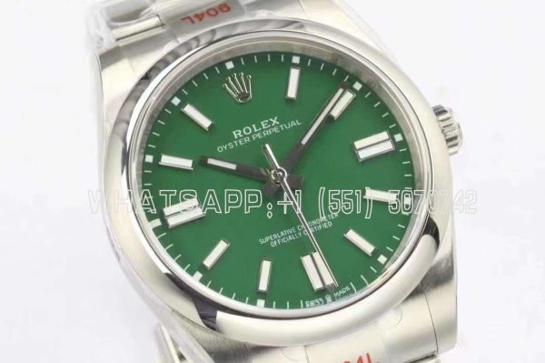 Rolex Oyster Perpetual 41mm 124300 EWF SS 904L Green Blue Dial Swiss 3230