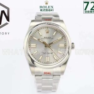 Rolex Oyster Perpetual 41mm 124300 EWF SS 904L Silver Dial Swiss 3230