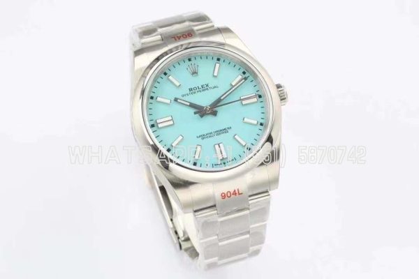 Rolex Oyster Perpetual 41mm 124300 EWF SS 904L Tiffany Blue Dial Swiss 3230