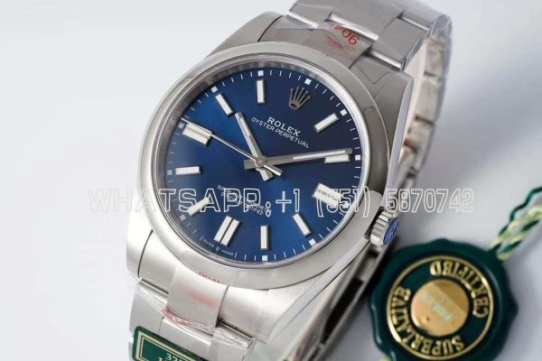 Rolex Oyster Perpetual 41MM 124300 SS 904L Blue Dial Swiss 3230 KING Factory