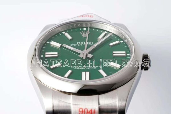 Rolex Oyster Perpetual 41MM 124300 SS 904L Green Dial Swiss 3230 KING Factory