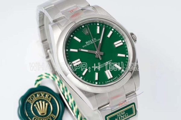 Rolex Oyster Perpetual 41MM 124300 SS 904L Green Dial Swiss 3230 KING Factory