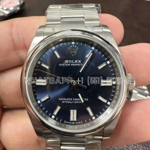 Rolex Oyster Perpetual 41mm Blue Dial 124300 Clean Factory