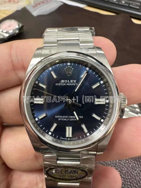 Rolex Oyster Perpetual 41mm Blue Dial 124300 Clean Factory