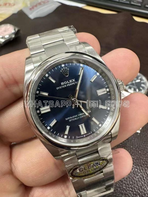 Rolex Oyster Perpetual 41mm Blue Dial 124300 Clean Factory