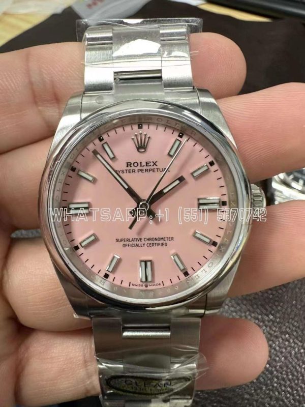 Rolex Oyster Perpetual 41mm Candy Pink Dial 124300 Clean Factory