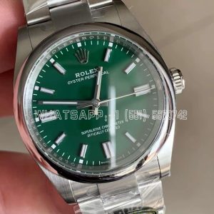 Rolex Oyster Perpetual 41mm Green Dial 124300 Clean Factory