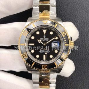 Rolex Sea-Dweller 126603 18K Yellow Gold & SS Black Dial Swiss 2836 AR Factory