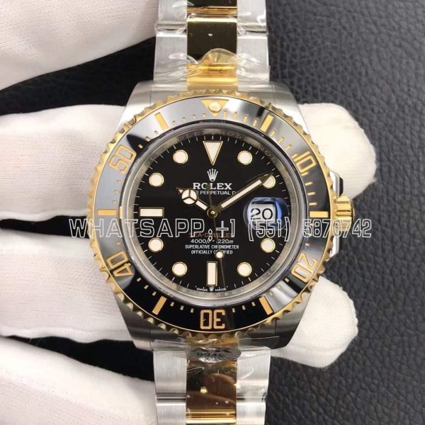 Rolex Sea-Dweller 126603 18K Yellow Gold & SS Black Dial Swiss 2836 AR Factory