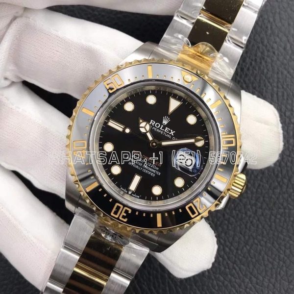 Rolex Sea-Dweller 126603 18K Yellow Gold & SS Black Dial Swiss 2836 AR Factory