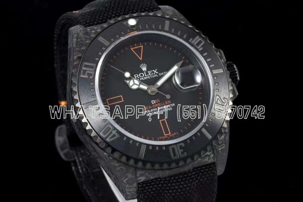 Rolex Sea-Dweller Diw Factory Forged Carbon Black Dial Darth Vader Style