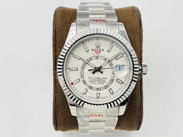 Rolex Sky-Dweller 326934 SS 904L White Dial Swiss 9001