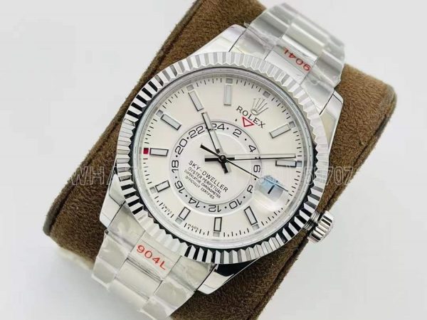 Rolex Sky-Dweller 326934 SS 904L White Dial Swiss 9001