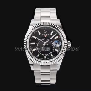 Rolex Sky-Dweller 326934 NOOB Factory SS 904L Black Dial Swiss 9001