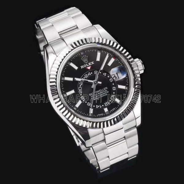 Rolex Sky-Dweller 326934 NOOB Factory SS 904L Black Dial Swiss 9001