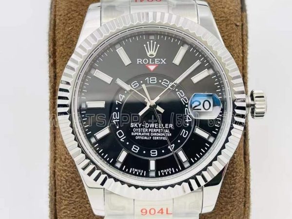 Rolex Sky-Dweller 326934 ZF SS 904L Black Dial Swiss 9001