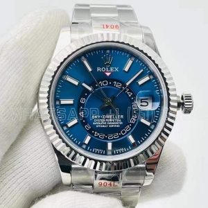 Rolex Sky-Dweller 326934 ZF SS 904L Blue Dial Swiss 9001