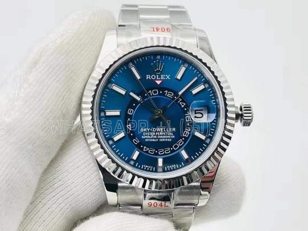 Rolex Sky-Dweller 326934 ZF SS 904L Blue Dial Swiss 9001