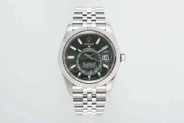 Rolex Sky-Dweller 326934 ZF SS 904L Olive-Green Dial Swiss 9001