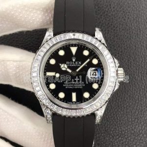 Rolex Yacht Master 226679TBR 42MM White Gold and Black Dial Diamond Bezel JVS Factory