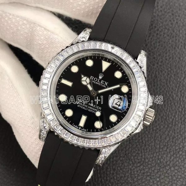 Rolex Yacht Master 226679TBR 42MM White Gold and Black Dial Diamond Bezel JVS Factory