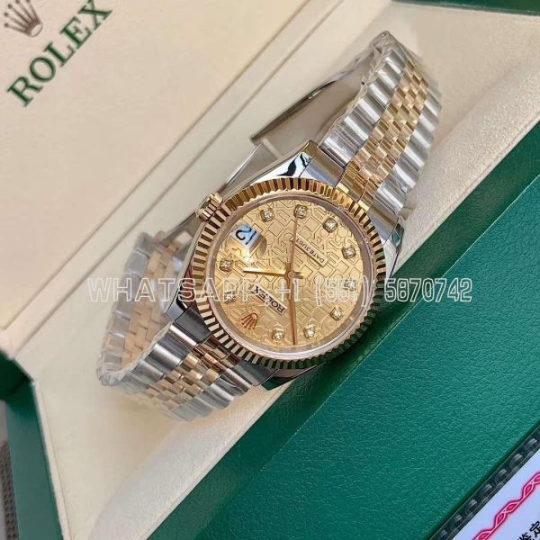 Rolex Datejust 126233 36mm Champagne Jubilee Diamond Dial