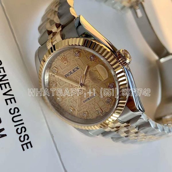 Rolex Datejust 126233 36mm Champagne Jubilee Diamond Dial