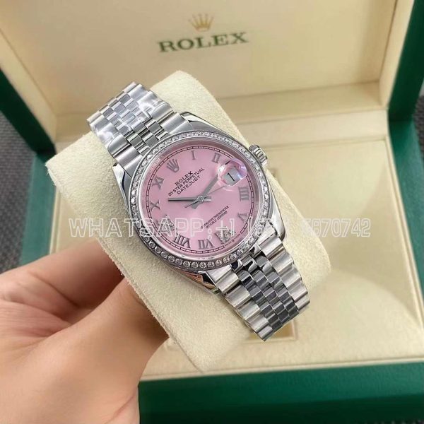 Rolex Datejust 126284RBR-0023 Pink Dial 36mm Jubilee Bracelet