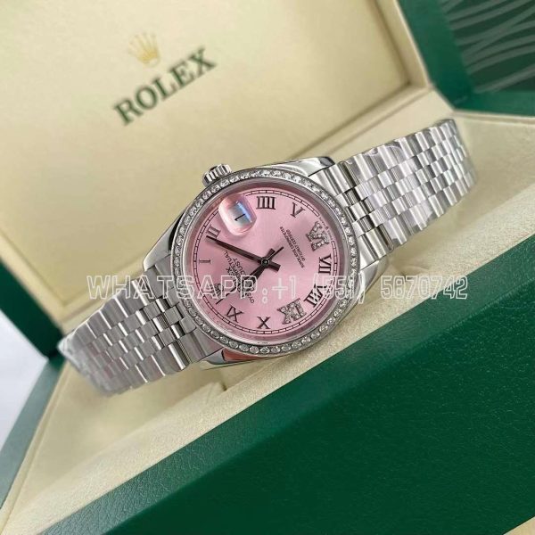 Rolex Datejust 126284RBR-0023 Pink Dial 36mm Jubilee Bracelet